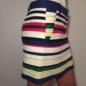 J.Crew Striped Mini Skirt